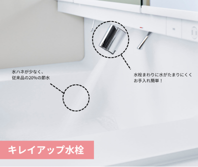 キレイアップ水栓